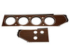 Dash Bezel Rallye Gauge Woodgrain 70-71 E Body Convertible w/4 Switches