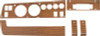 Dash Bezel Kit Rallye Gauge Woodgrain 70 B Body w/o AC & w/AM Radio 8 Track Bezel