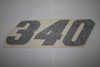 72-73 Duster Quarter Panel "340" LH Black