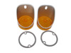 72 Plymouth B Body Front Marker Amber Lens  - Pr