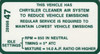 Decal Emissions 68 318-2V MT #2899847