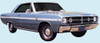 1968 Dart Mid Body Longitudinal Stripe Kit