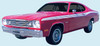 1973-74 Duster/Twister Sides, Tail Panel & Name Decal & Stripe Kit (340's Included)