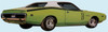 1971 Charger R/T Decal & Stripe Kit Matte Black