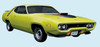 1971 Road Runner Decal & Roof Strobe Stripe Kit