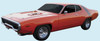 1972 Road Runner Decal & Roof Strobe Stripe Kit