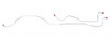 Rear Axle Brake Lines 73 A-Body W/ 9-1/4 Axle Stainless Steel