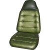 Front Bucket Seat Covers 1972-1973 Charger SE & Charger Metallic Bronze/NOS Honey Gold