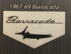 "Custom Vintage" A Body Floor Mats Rubber 67-69 Barracuda Fish or Formula S
