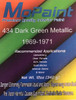 Dark Green Metallic 69-71 Interior Paint 12oz Spray Can