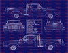 1979 Dodge Lil' Red Express  Blue Print Art