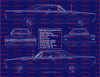 1969 Plymouth Roadrunner Hardtop 426 Blue Print Art