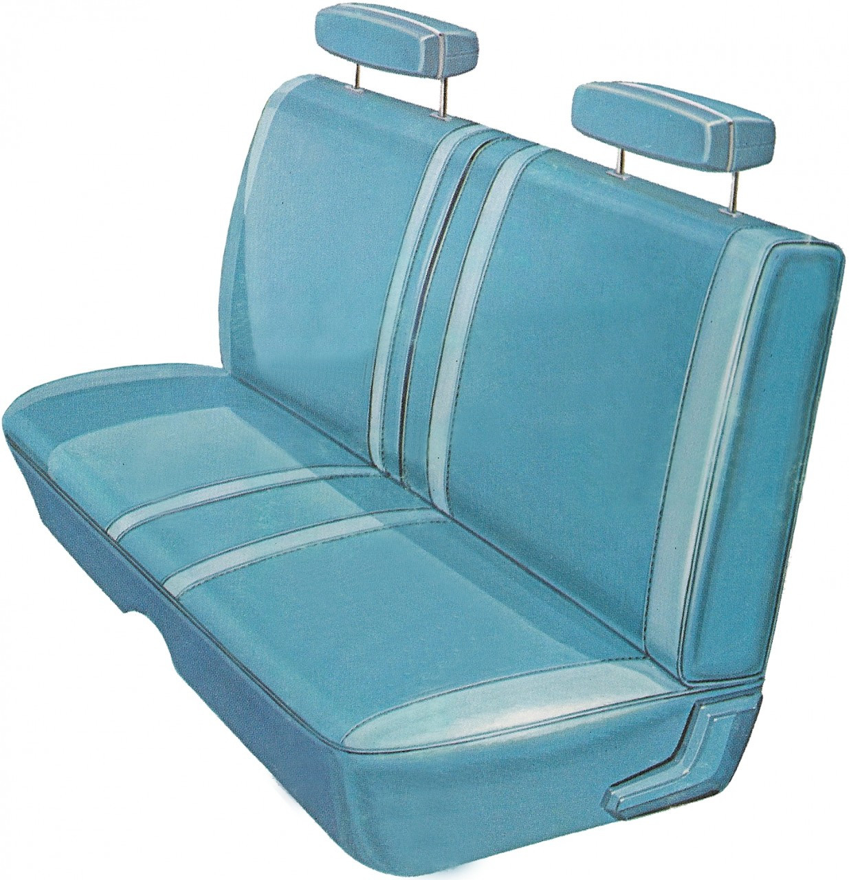 1970 Belvedere & Roadrunner Standard Style Rear Bench