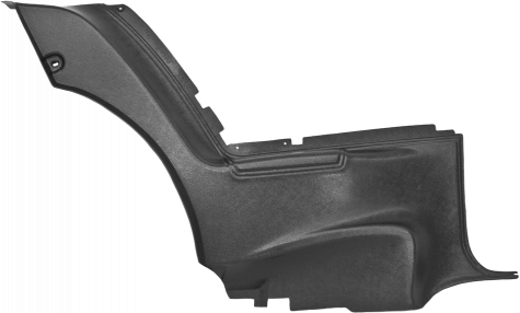 Rear Door Quarter Panels 71-72 B Body Except SE Black Pr.