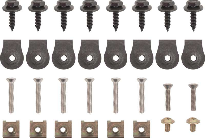 Grille Hardware Kit 69 Plymouth B Body Except GTX & Sport Satellite - 38 Pcs