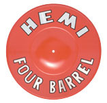 Air Cleaner Pie Tin Orange Hemi Four Barrel