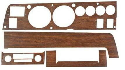 Woodgrain Dash 70 B Body w/Standard Radio & w/AC 4 Piece Kit