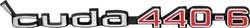 Emblem Hood 70-71 " 'cuda 440-6"