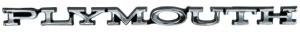 Emblem Trunk 70-72 Duster & Header Panel 73-74 Roadrunner & GTX "Plymouth"