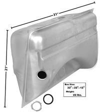 Gas Tank 64-66 A Body w/2 Filler Hole