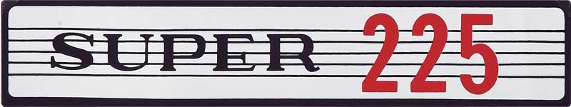 Decal Air Cleaner 63-69 Plymouth "Super 225"