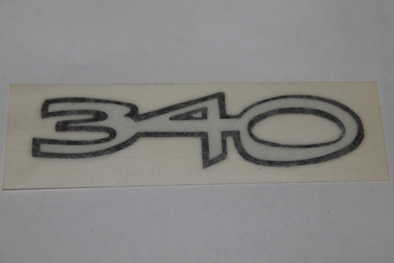 1970-1972 Duster "340" Fender Decal