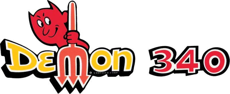 Decal Fender 71-72 "Demon 340"