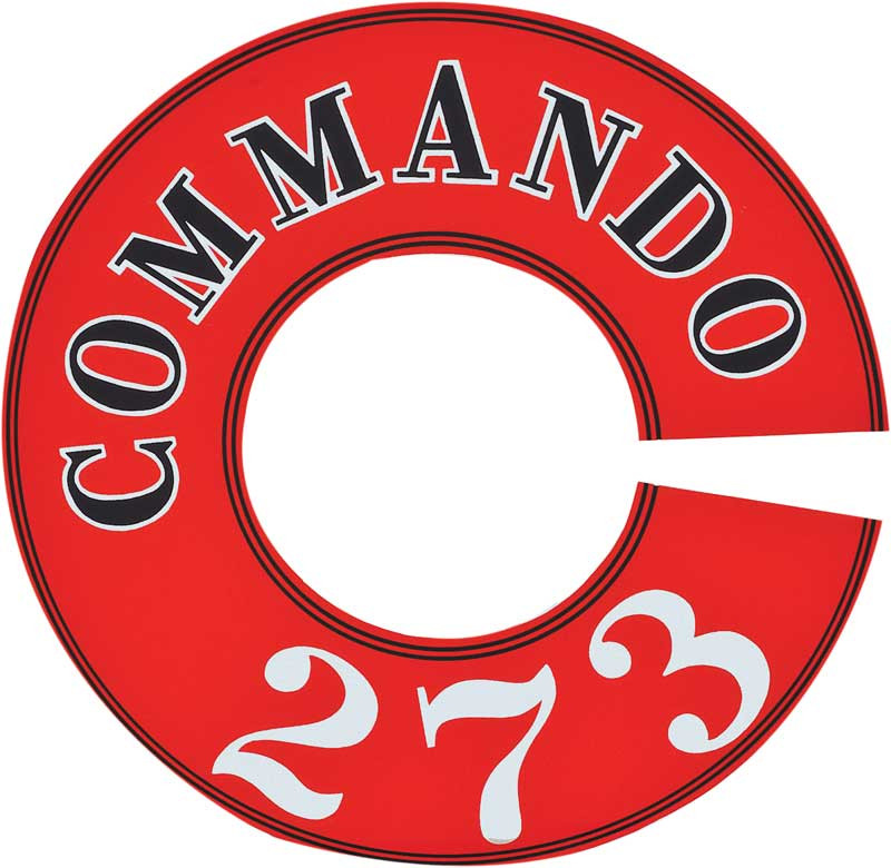 Decal Air Cleaner 64-67 Valiant & Cuda Commando 273