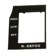 Switch Plate Defrost 68 Dodge B Body 