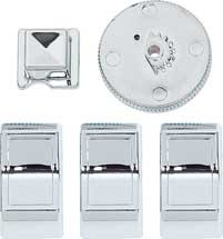 Dash Button Set 68-69 B Body Except Charger