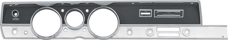 Dash Bezel Raylle Gauge 67 Barracuda w/o AC