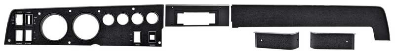 Dash Bezel Kit Rallye Gauge 69 B Body w/o AC & w/ AM Radio 8 Track Bezel