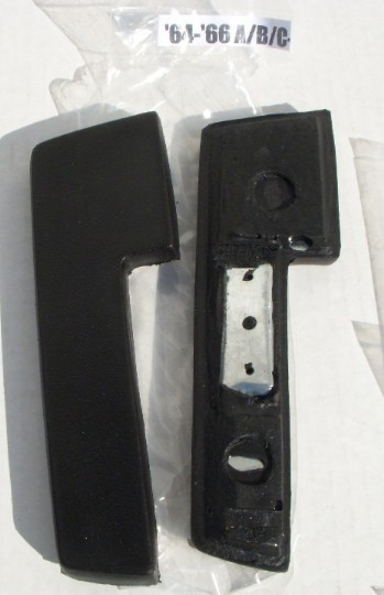 Arm Rest Pads Front 64-66 A & B Body 9"