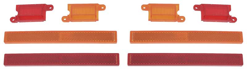 Side Marker Lenses Front 70-71 Barracuda