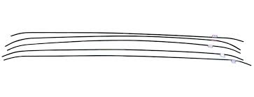 Headliner Bow Sets 70 Early 71 Barracuda - 5 Bow