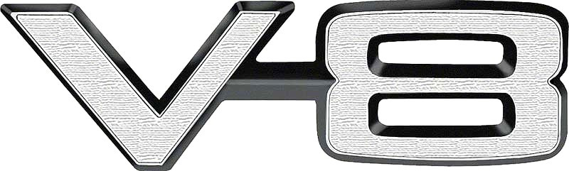 Emblem Fender 67-70 Dodge & Plymouth "V8"