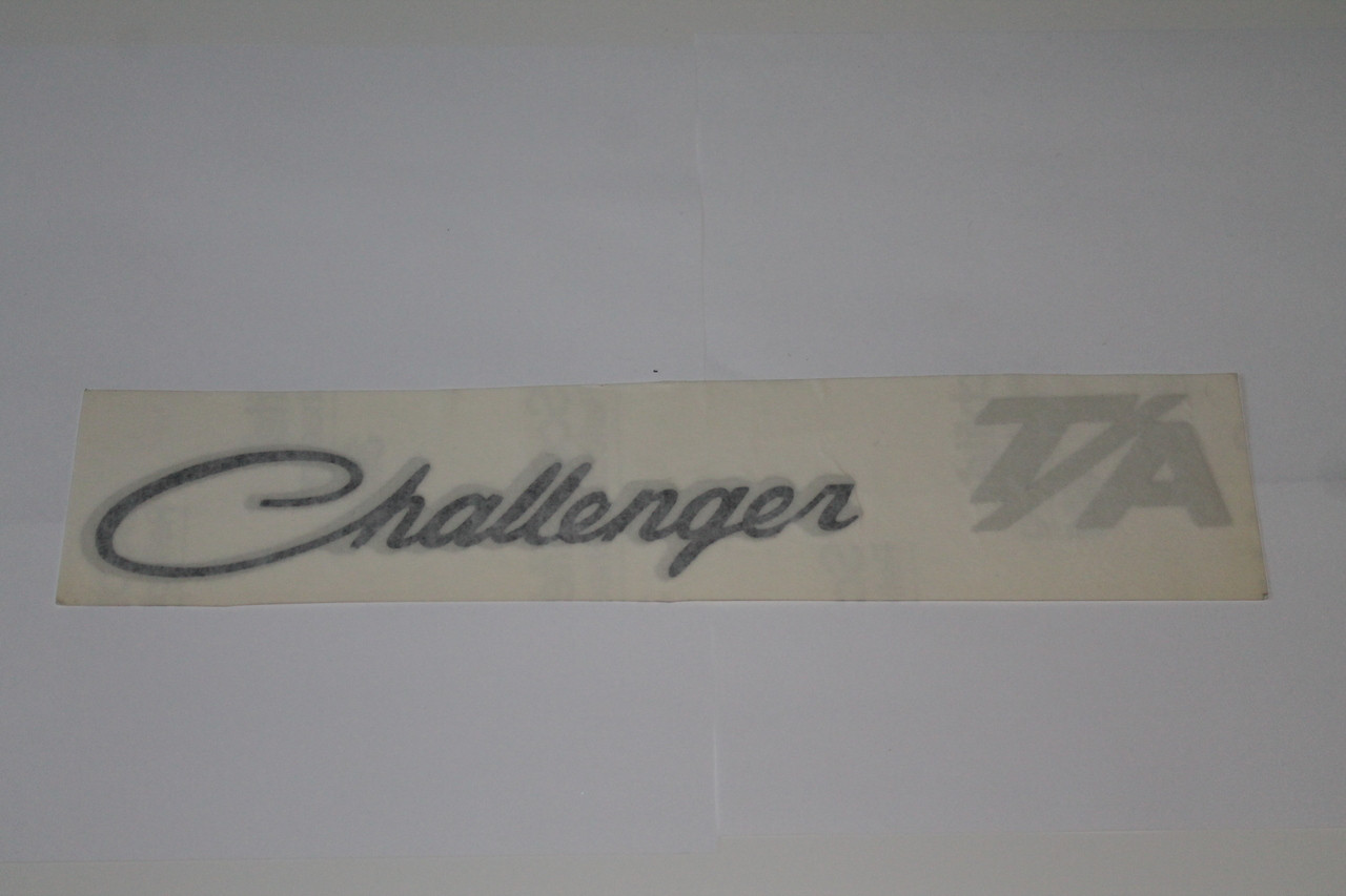 Decal Trunk Lid 70 Challenger T/A "Challenger T/A"