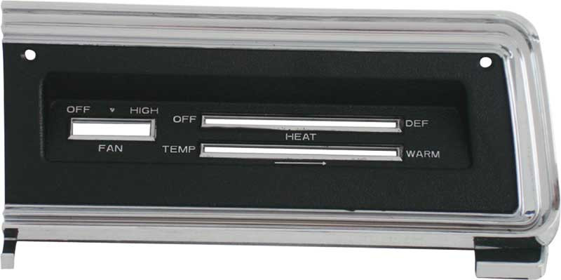 Heater Contol Bezel 67-69 Dart w/o AC