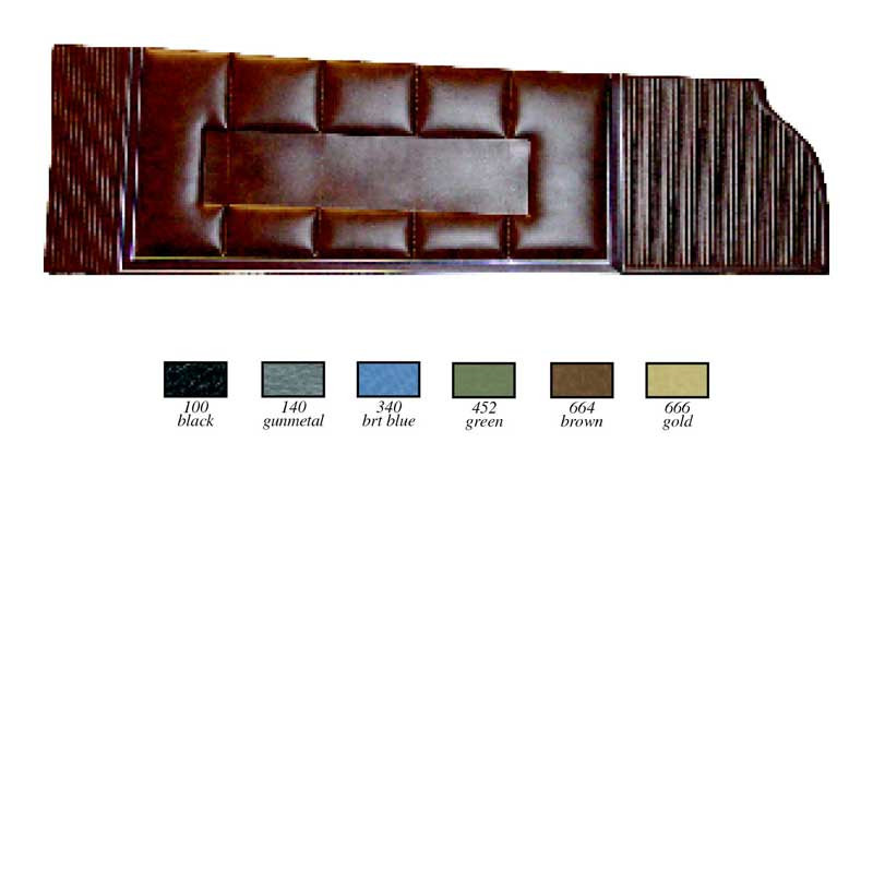 Rear Panels Upper 71 Charger SE Bucket & Bench Style