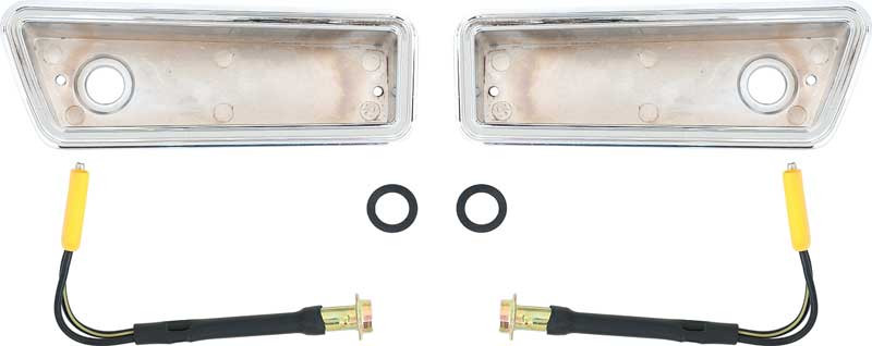 Side Marker Bezels Front 70 Charger w/Pigtails