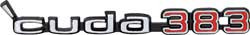 Emblem Hood 70-71 Barracuda "383 'cuda"