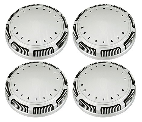 Plymouth Division Stamped Dog Dish Caps Set of 4