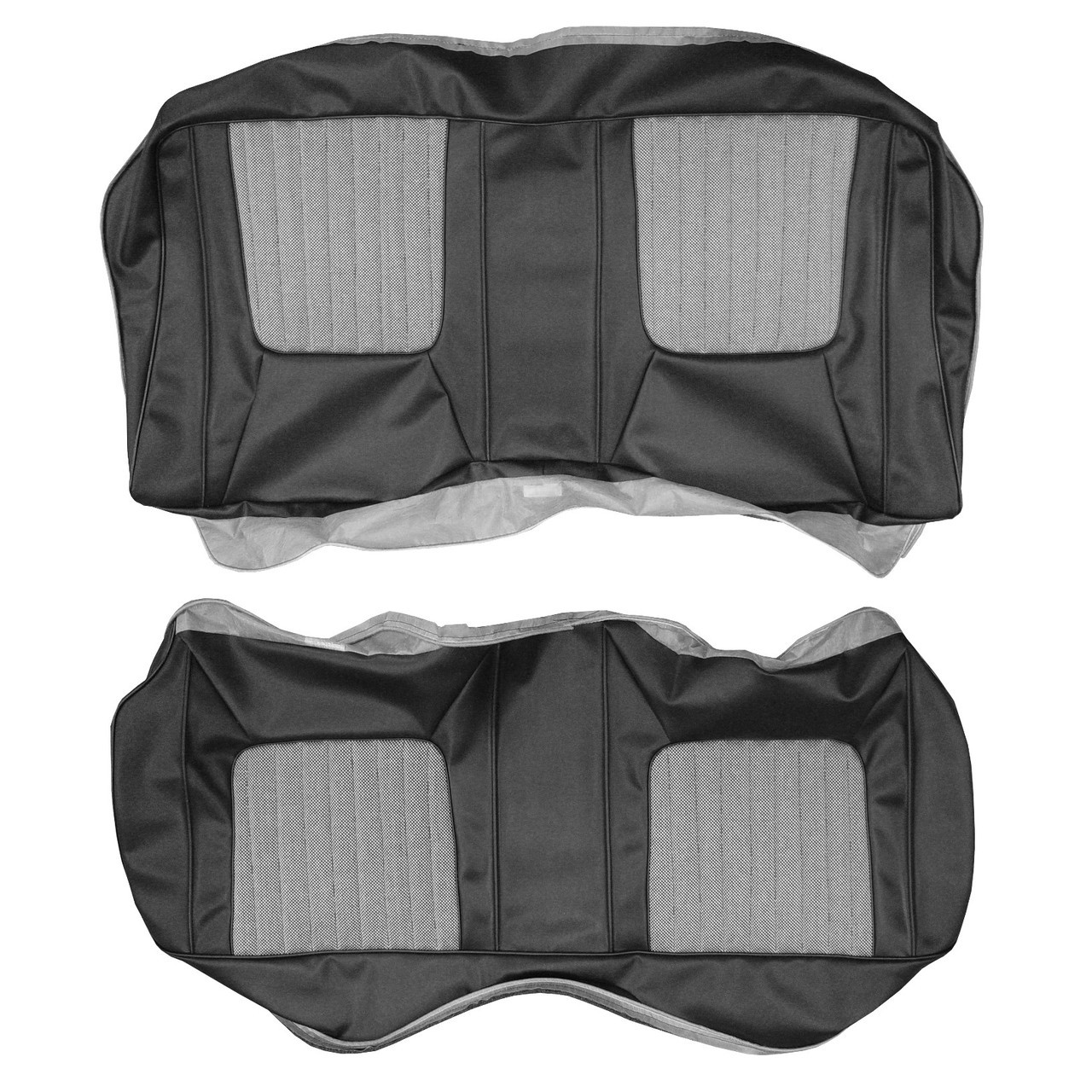 Rear Seat Cover 1970 Challenger SE R/T Solid Coachmen Cloth Black