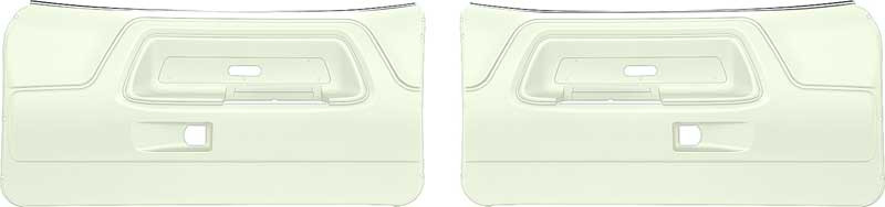 Front Door Panels 70-74 Challenger Correct Grain - Black or White