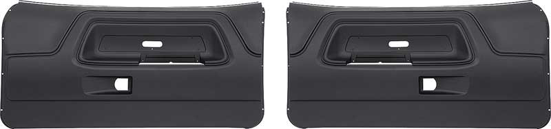 Front Door Panels 70-74 Challenger Correct Grain - Black or White