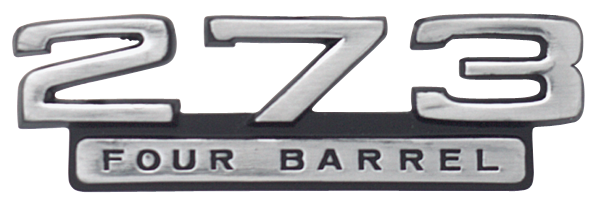 Emblem Fender 66-67 Dart "273 Four Barrel"