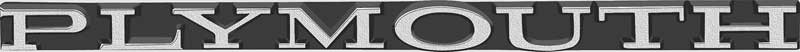 Emblem Grille 70 Barracuda "Plymouth"