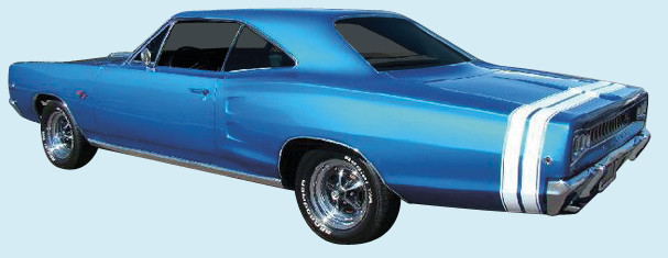 1968 Coronet Bumble Bee Stripe Kit Black