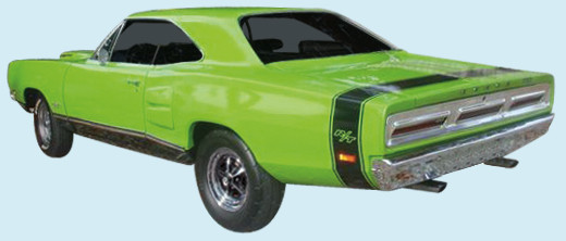 1969 Coronet "R/T" Bumble Bee Stripe Kit Red