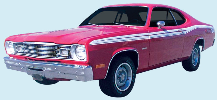 1973-74 Duster/Twister Sides, Tail Panel & Name Decal & Stripe Kit (340's Included)